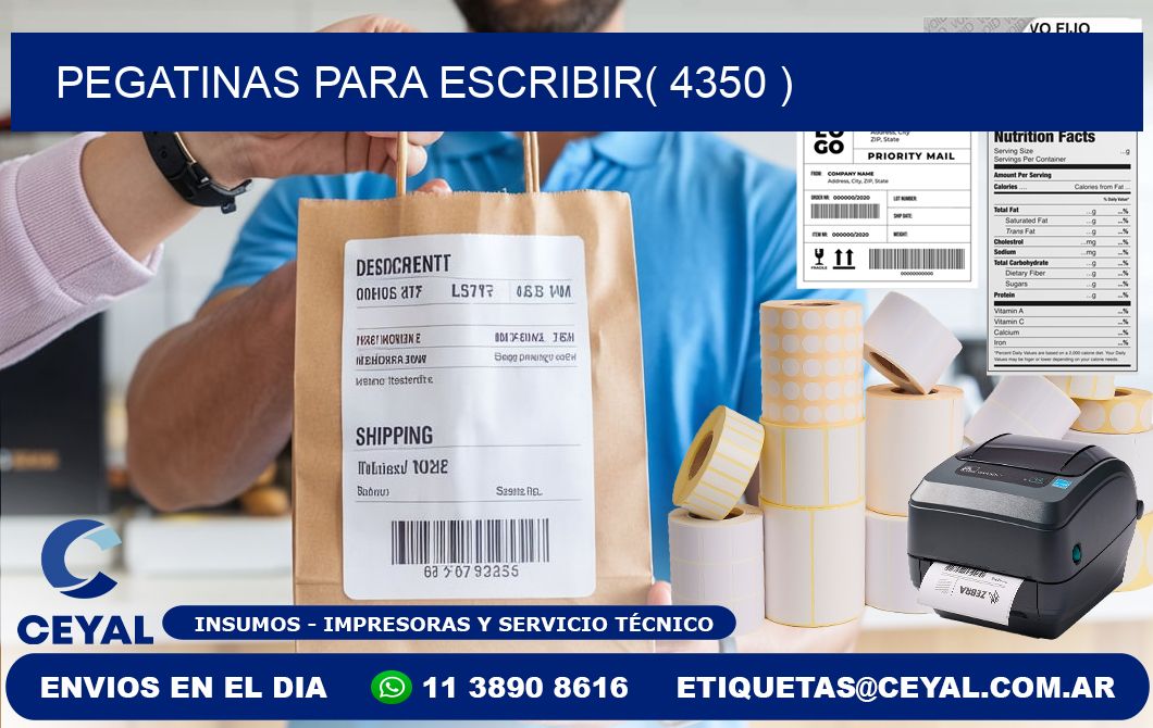 PEGATINAS PARA ESCRIBIR( 4350 )