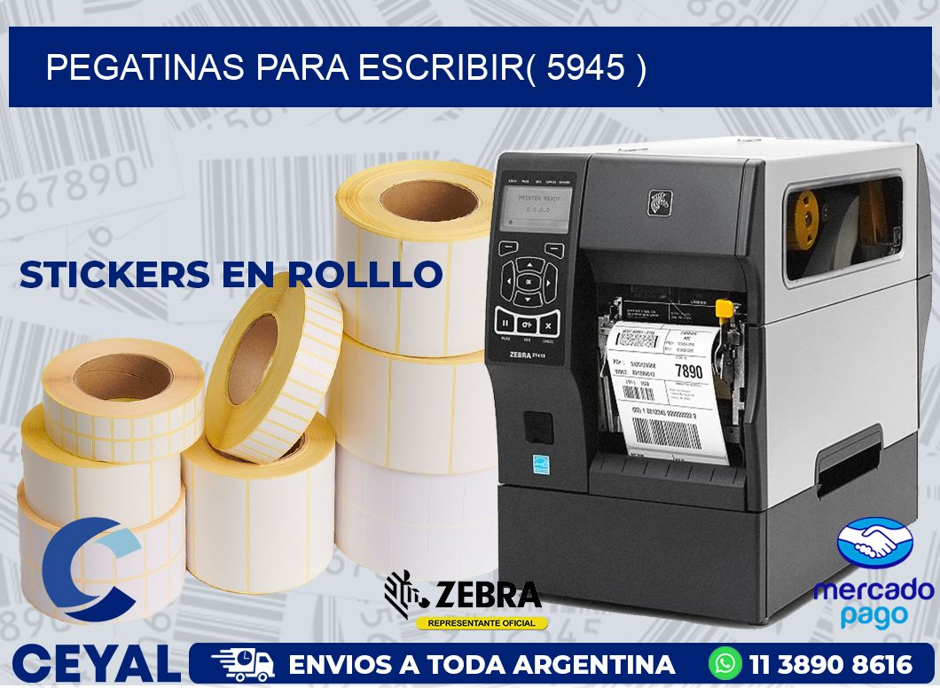 PEGATINAS PARA ESCRIBIR( 5945 )