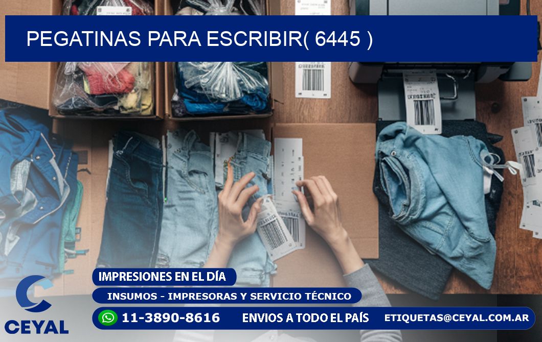 PEGATINAS PARA ESCRIBIR( 6445 )