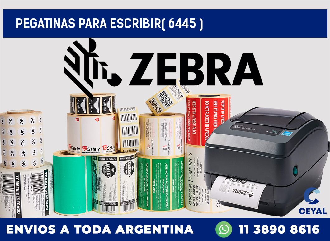 PEGATINAS PARA ESCRIBIR( 6445 )
