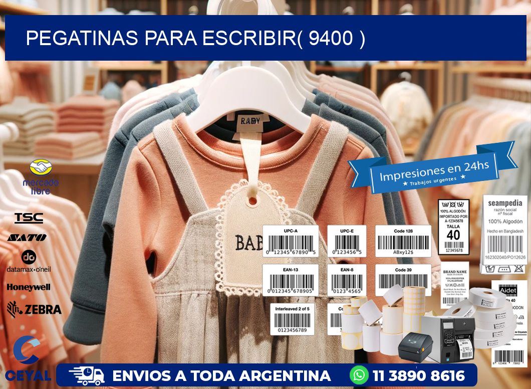 PEGATINAS PARA ESCRIBIR( 9400 )