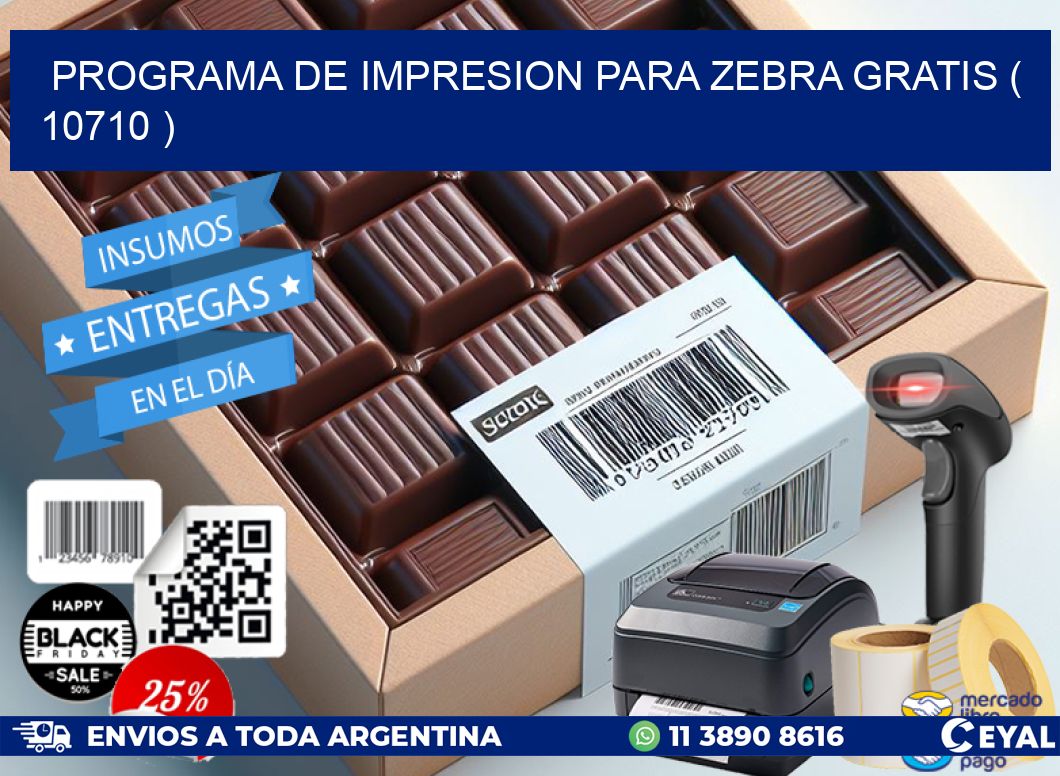 PROGRAMA DE IMPRESION PARA ZEBRA GRATIS ( 10710 )