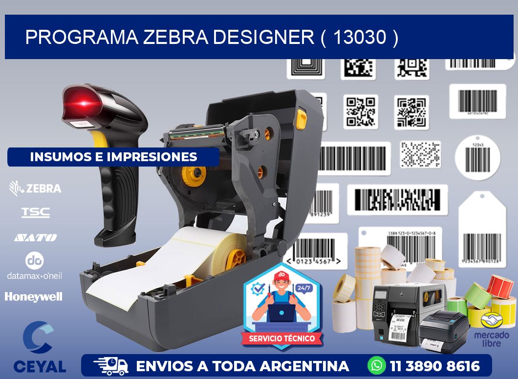 PROGRAMA ZEBRA DESIGNER ( 13030 )