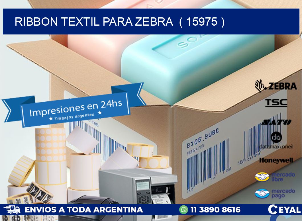RIBBON TEXTIL PARA ZEBRA  ( 15975 )