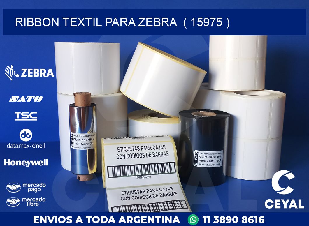 RIBBON TEXTIL PARA ZEBRA  ( 15975 )