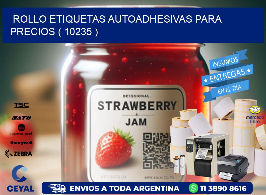 ROLLO ETIQUETAS AUTOADHESIVAS PARA PRECIOS ( 10235 )