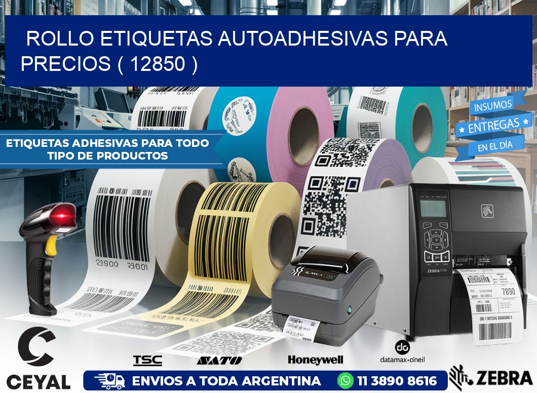 ROLLO ETIQUETAS AUTOADHESIVAS PARA PRECIOS ( 12850 )