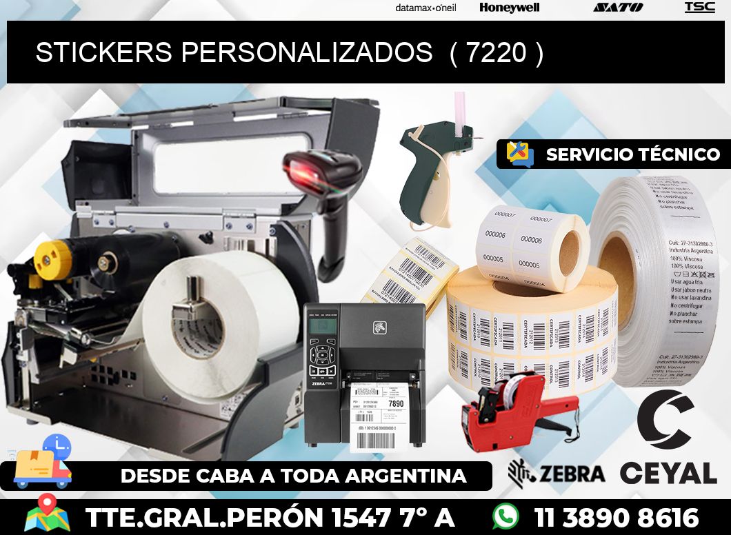 STICKERS PERSONALIZADOS ( 7220 )