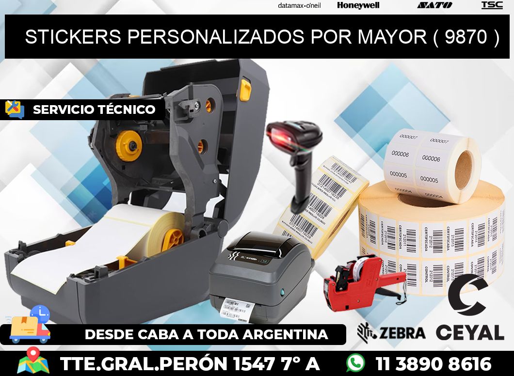 STICKERS PERSONALIZADOS POR MAYOR ( 9870 )