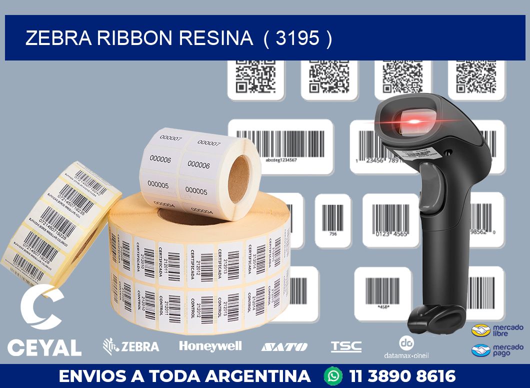 ZEBRA RIBBON RESINA  ( 3195 )