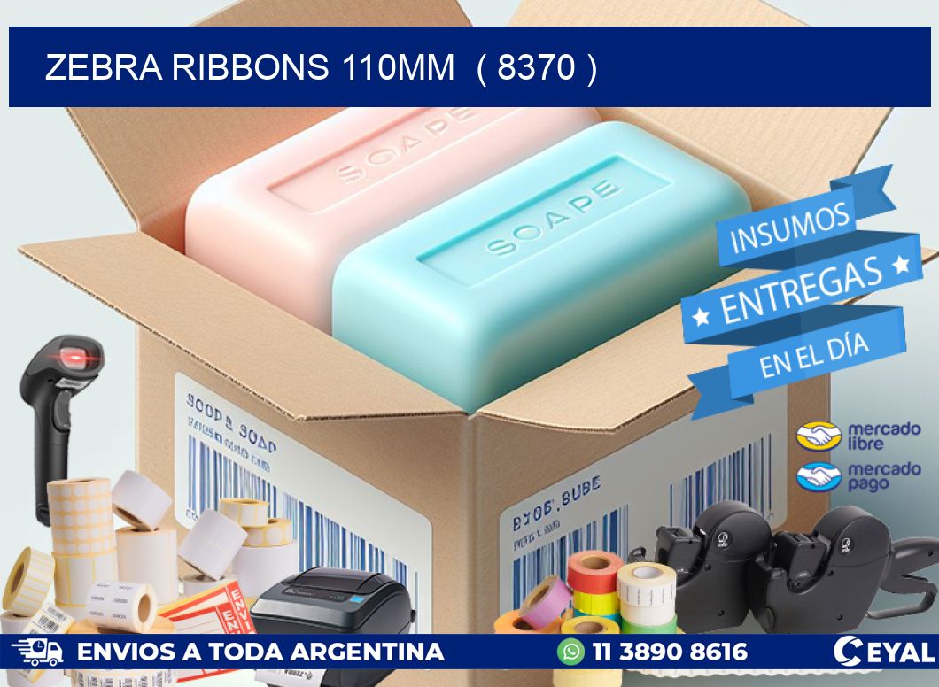 ZEBRA RIBBONS 110MM  ( 8370 )