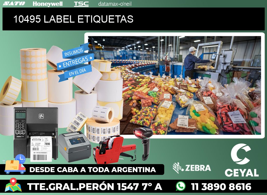 10495 LABEL ETIQUETAS