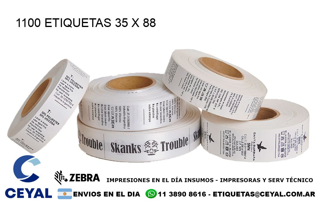 1100 ETIQUETAS 35 x 88