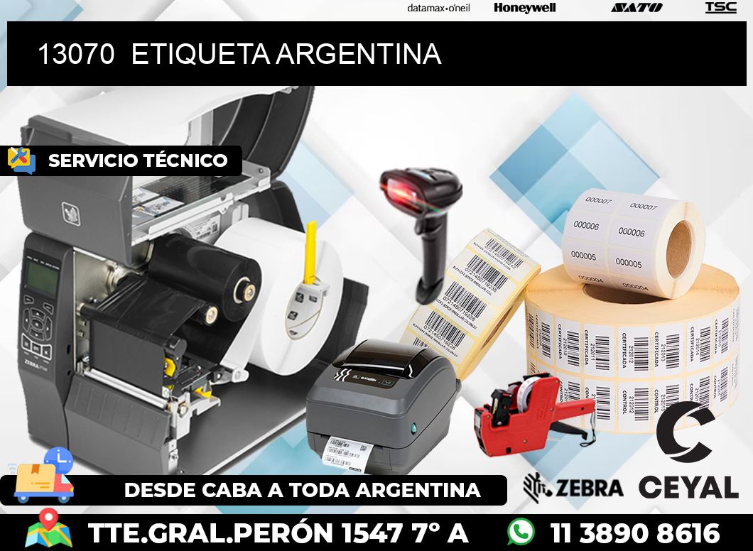 13070  ETIQUETA ARGENTINA