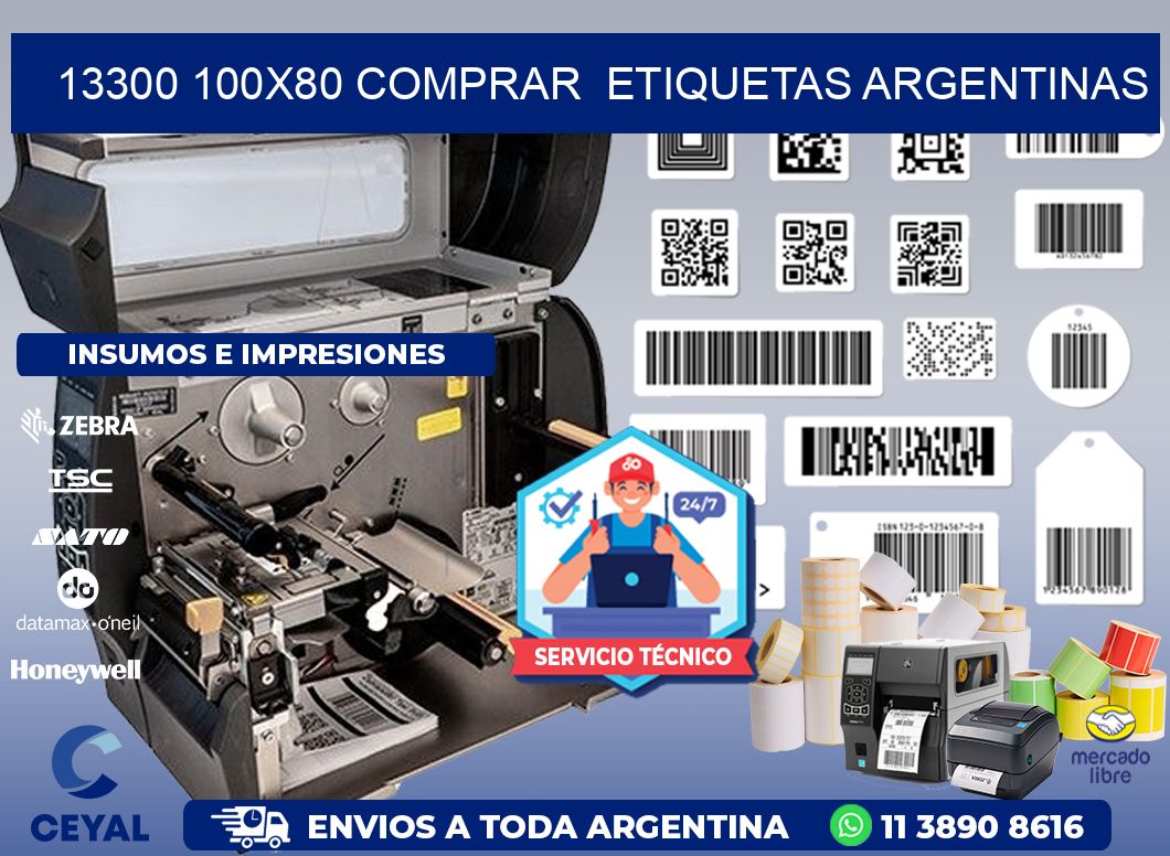 13300 100X80 COMPRAR ETIQUETAS ARGENTINAS