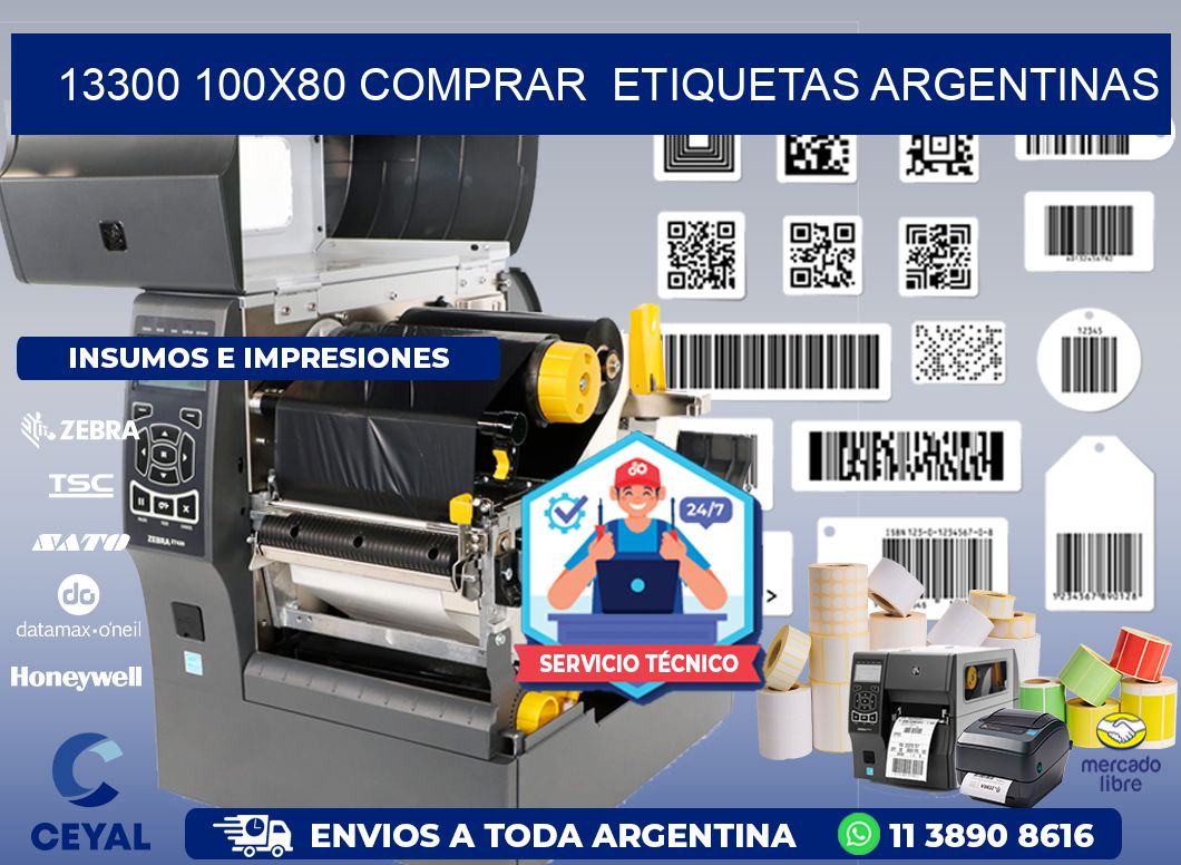 13300 100X80 COMPRAR ETIQUETAS ARGENTINAS