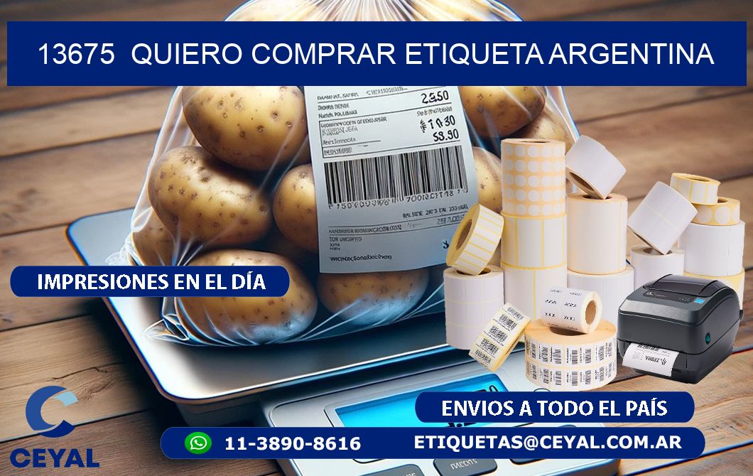 13675  QUIERO COMPRAR ETIQUETA ARGENTINA