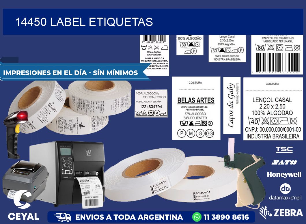 14450 LABEL ETIQUETAS