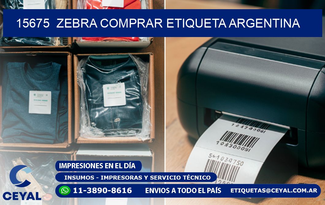 15675 ZEBRA COMPRAR ETIQUETA ARGENTINA