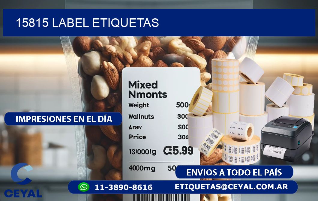 15815 LABEL ETIQUETAS