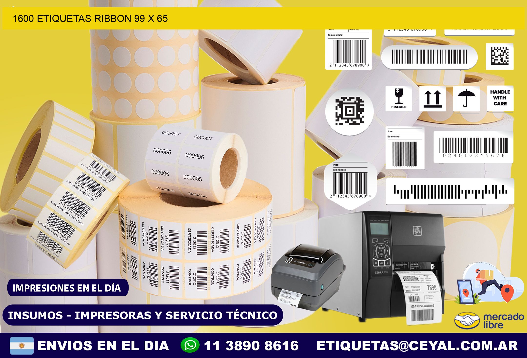 1600 ETIQUETAS RIBBON 99 x 65