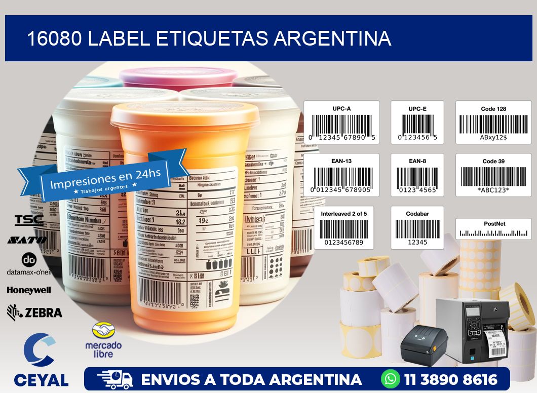 16080 LABEL ETIQUETAS ARGENTINA