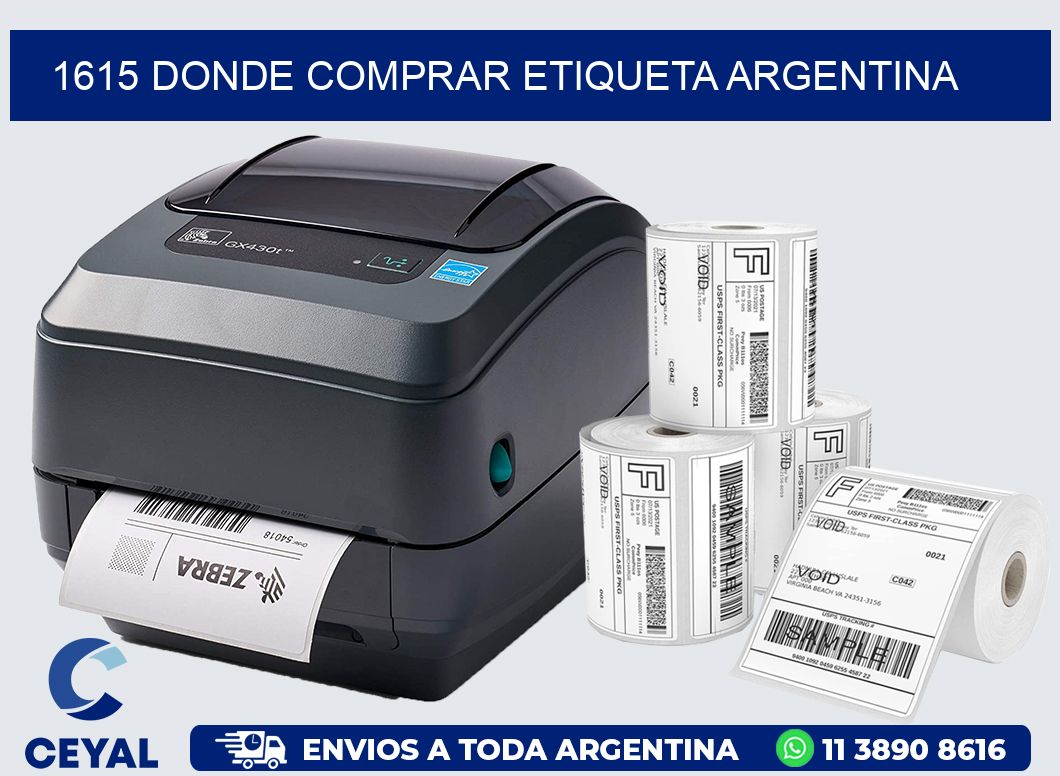 1615 DONDE COMPRAR ETIQUETA ARGENTINA