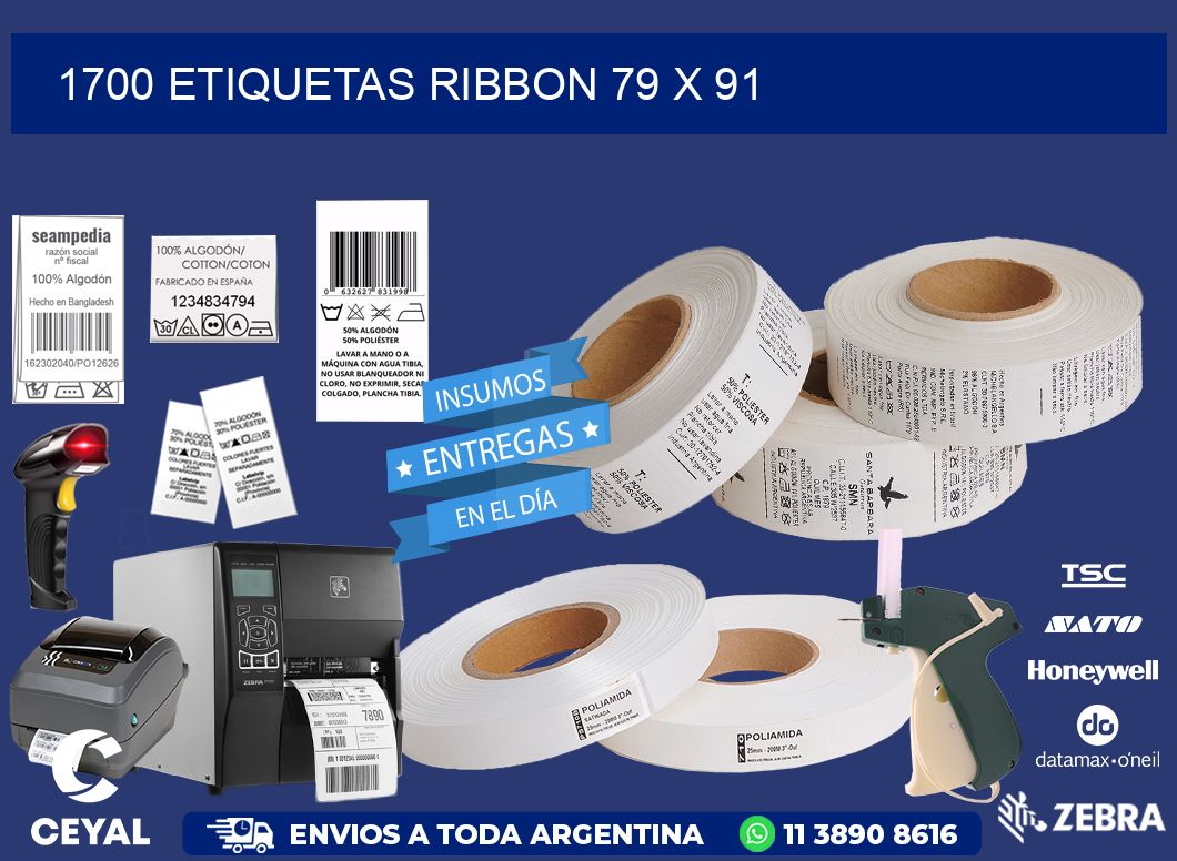 1700 ETIQUETAS RIBBON 79 x 91
