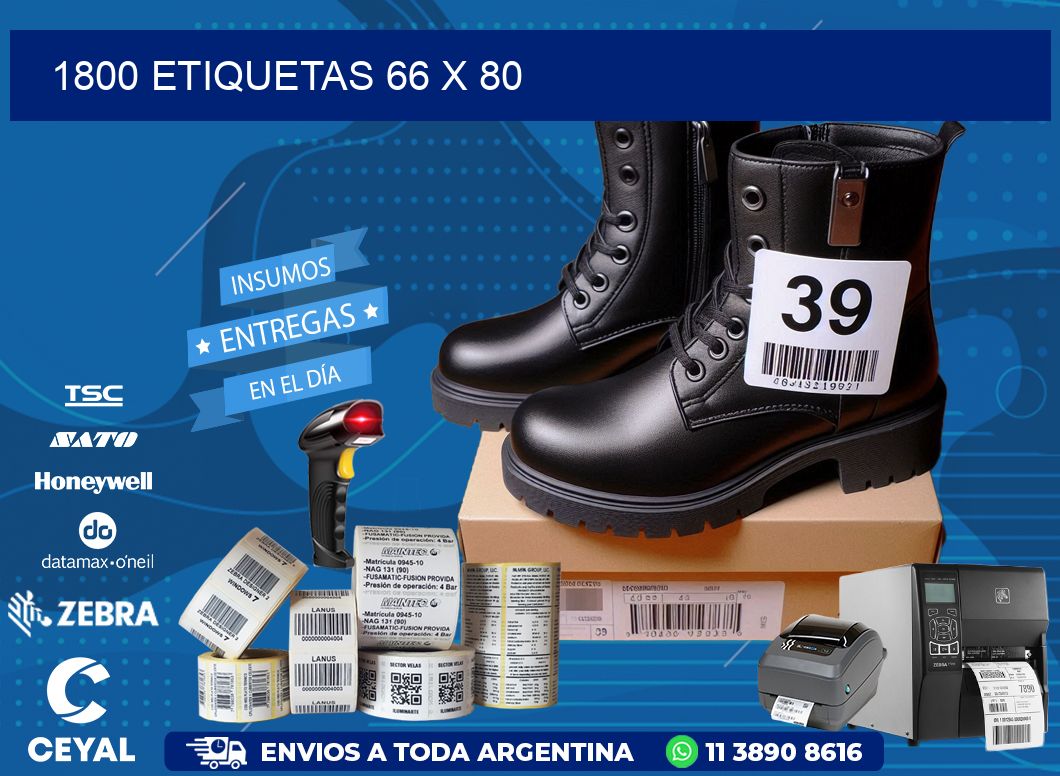 1800 ETIQUETAS 66 x 80