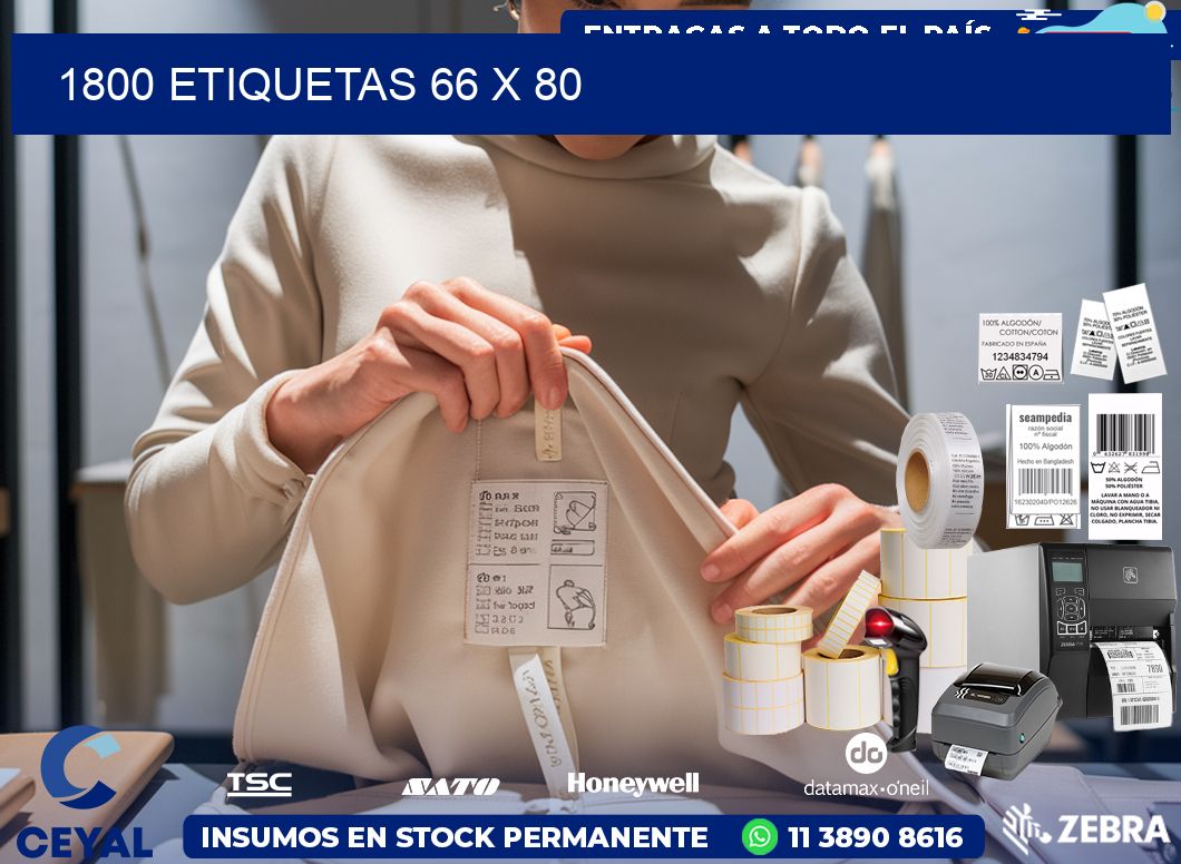 1800 ETIQUETAS 66 x 80