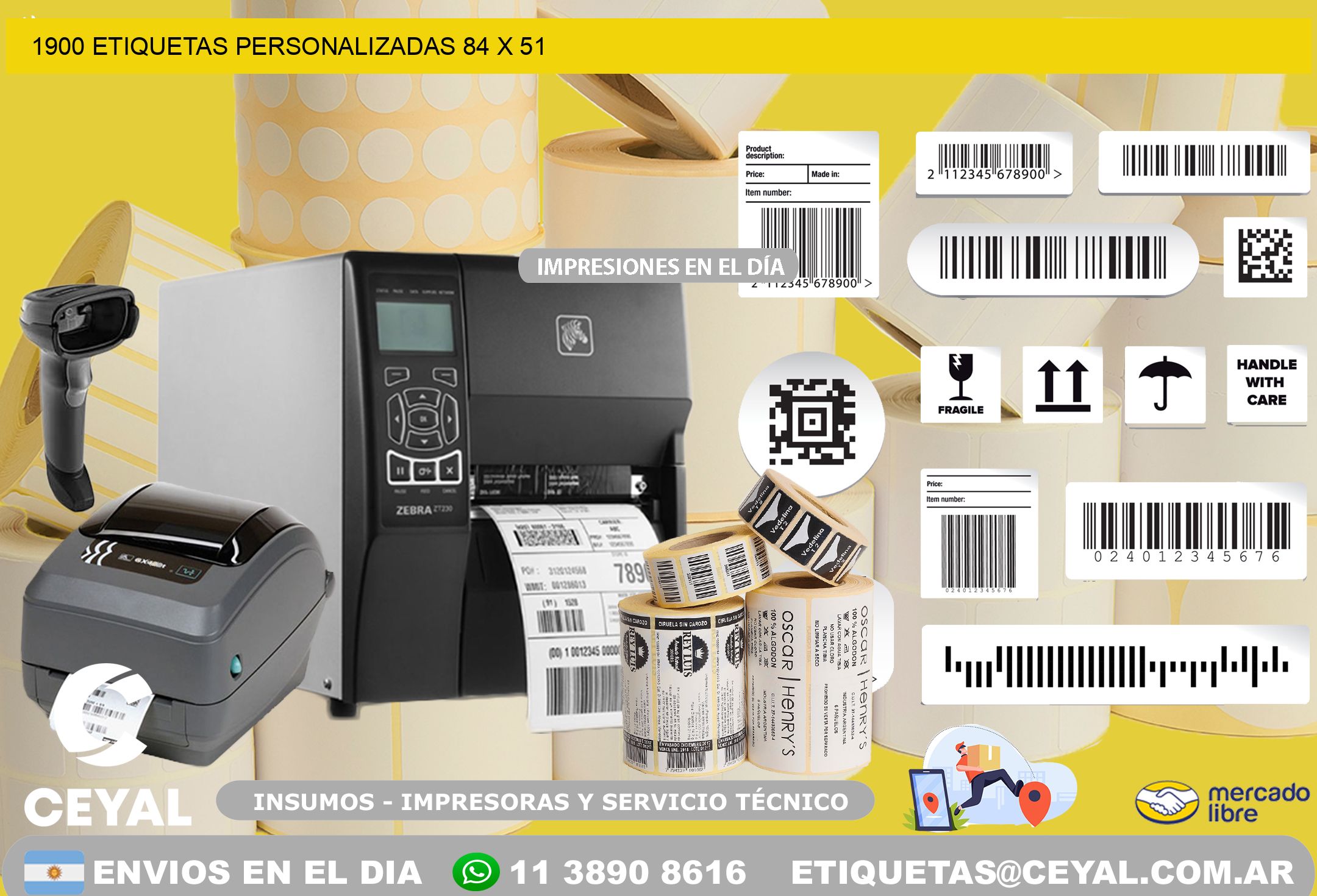 1900 ETIQUETAS PERSONALIZADAS 84 x 51