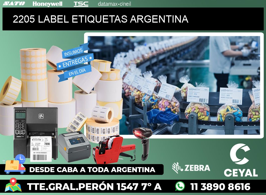 2205 LABEL ETIQUETAS ARGENTINA