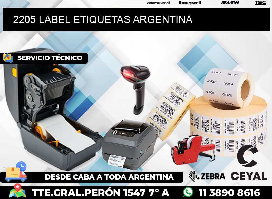 2205 LABEL ETIQUETAS ARGENTINA