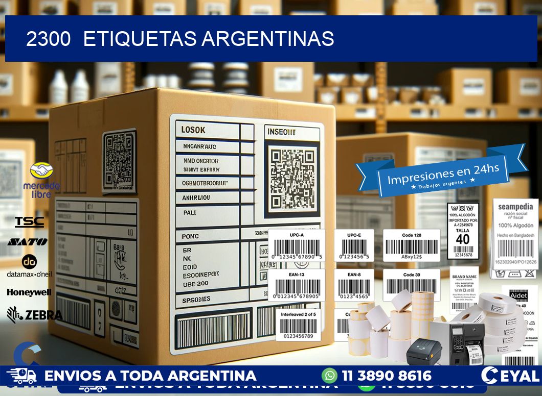 2300  ETIQUETAS ARGENTINAS