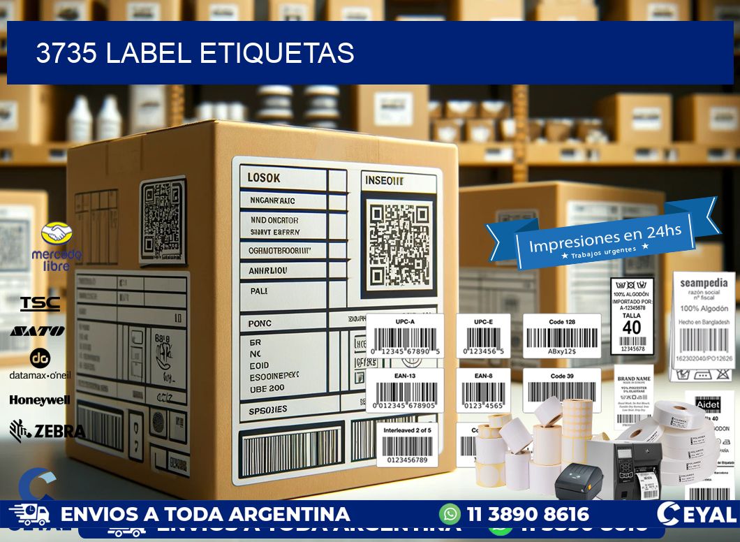 3735 LABEL ETIQUETAS