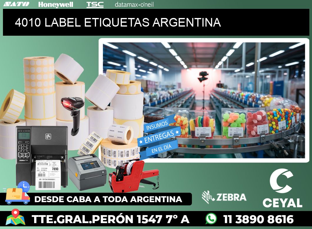 4010 LABEL ETIQUETAS ARGENTINA