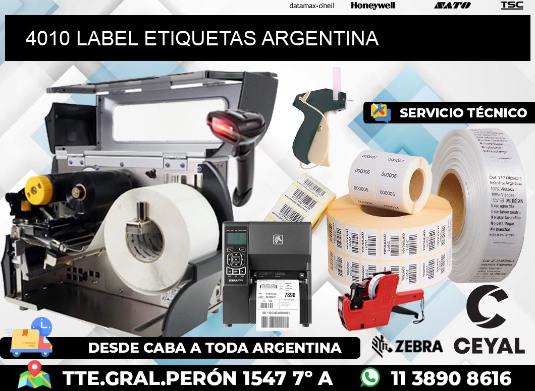 4010 LABEL ETIQUETAS ARGENTINA