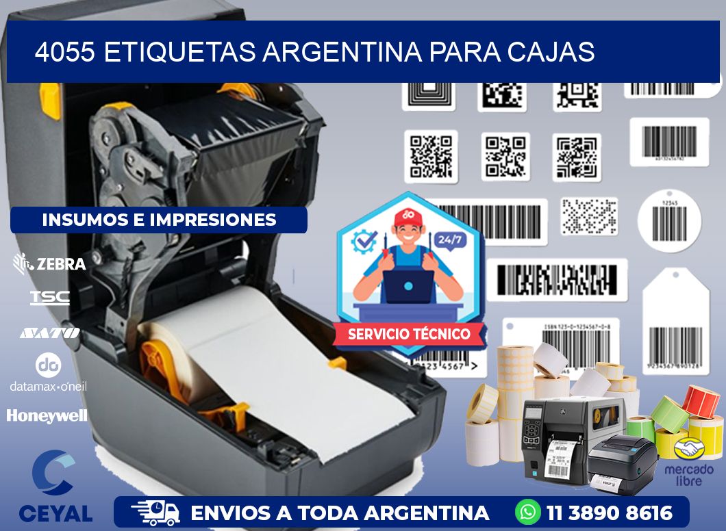 4055 ETIQUETAS ARGENTINA PARA CAJAS