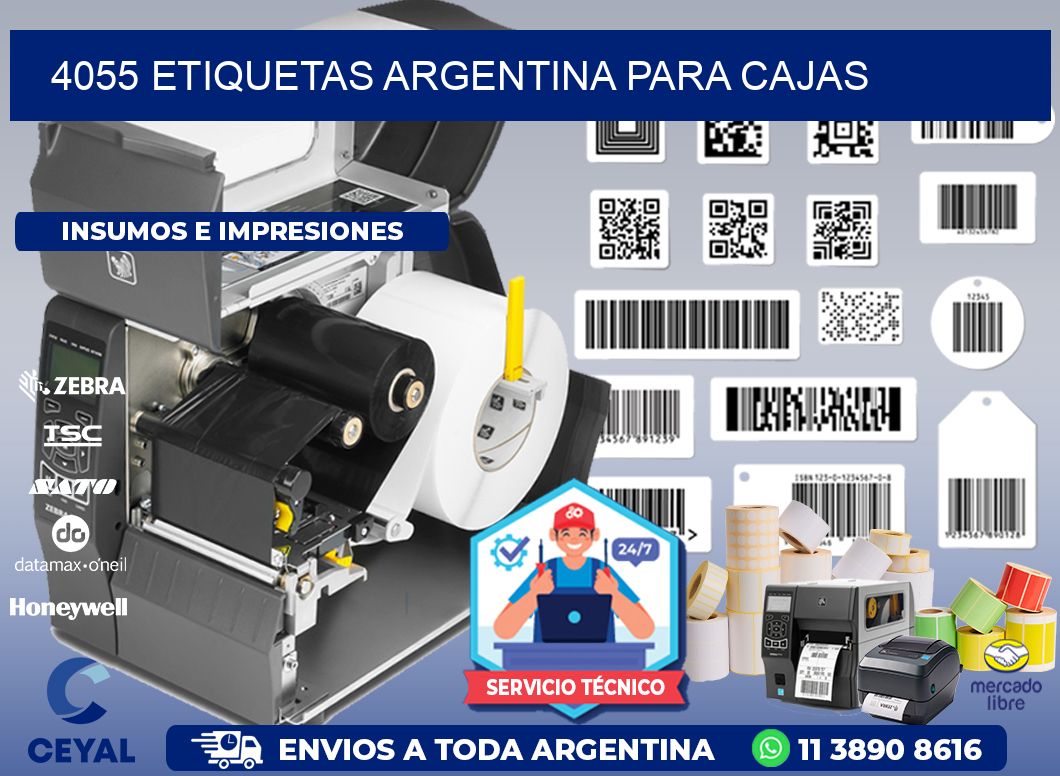 4055 ETIQUETAS ARGENTINA PARA CAJAS