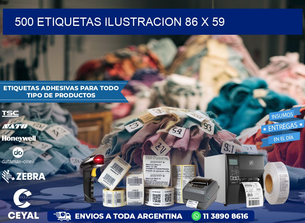 500 ETIQUETAS ILUSTRACION 86 x 59