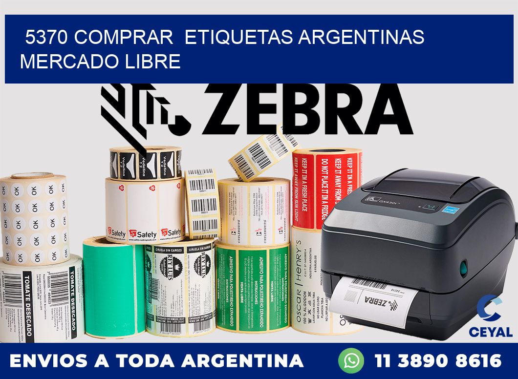 5370 COMPRAR ETIQUETAS ARGENTINAS MERCADO LIBRE