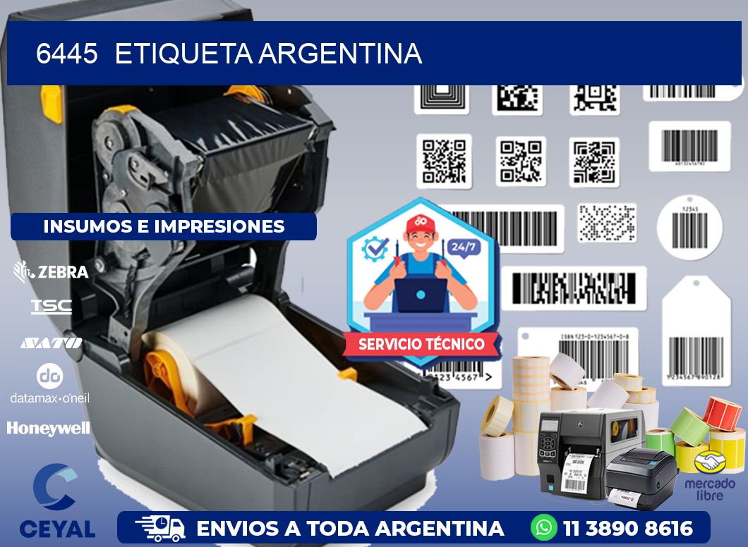 6445 ETIQUETA ARGENTINA