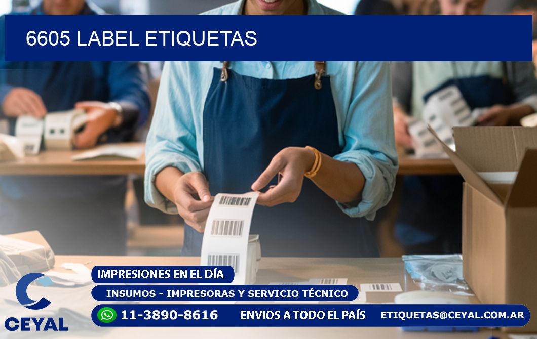 6605 LABEL ETIQUETAS