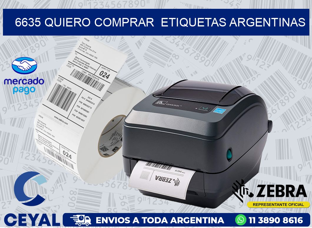 6635 QUIERO COMPRAR  ETIQUETAS ARGENTINAS