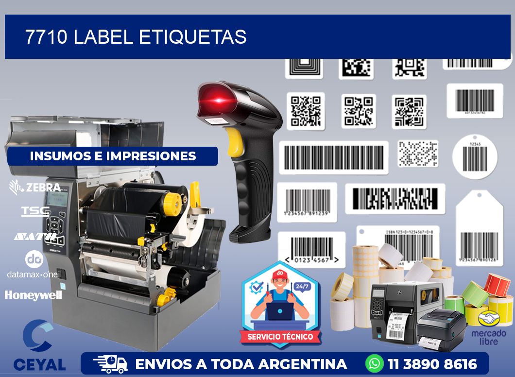 7710 LABEL ETIQUETAS