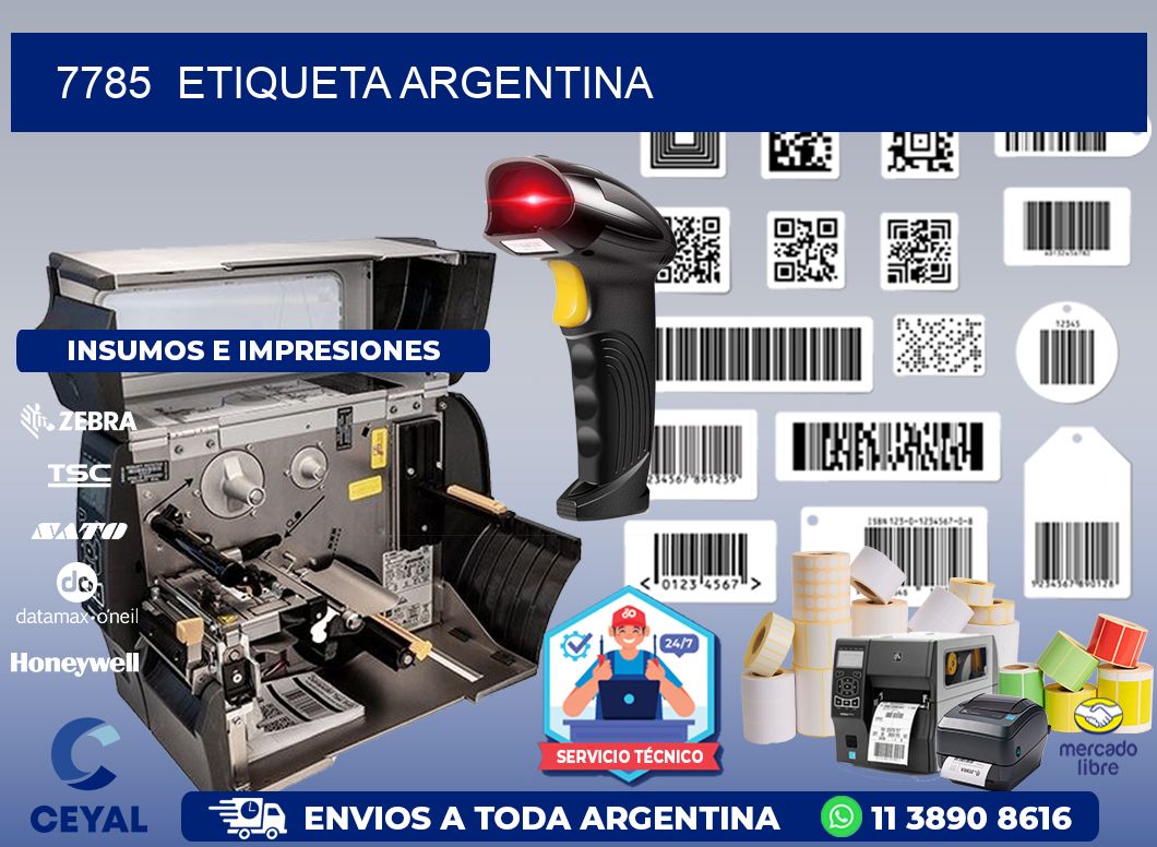 7785  ETIQUETA ARGENTINA
