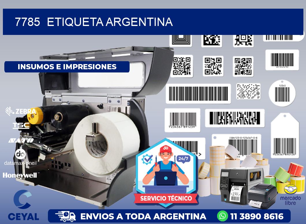 7785  ETIQUETA ARGENTINA