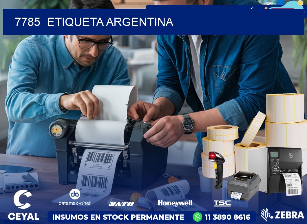 7785  ETIQUETA ARGENTINA