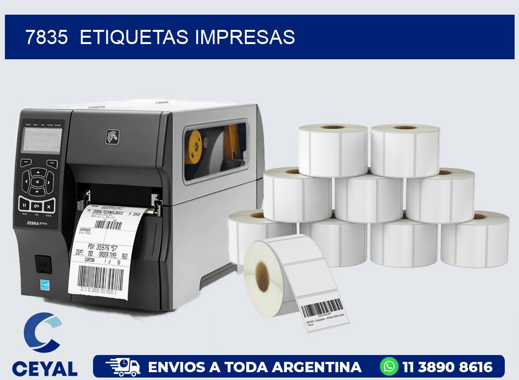 7835  ETIQUETAS IMPRESAS