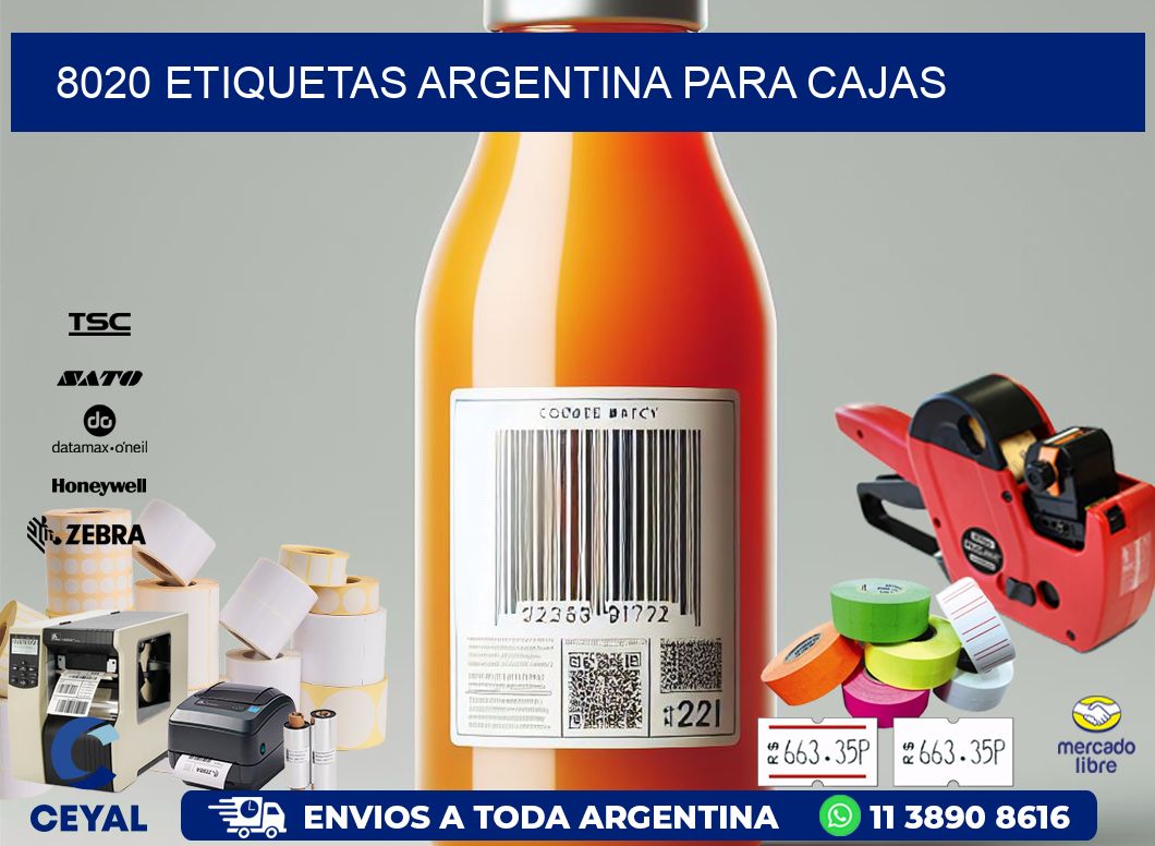 8020 ETIQUETAS ARGENTINA PARA CAJAS